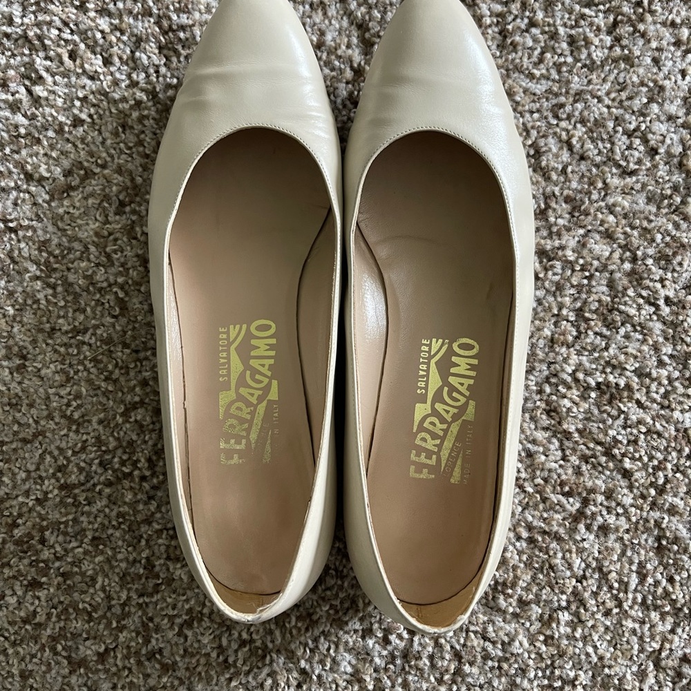 Salvatore Ferragamo Flats (Viva Leather Ballerina Flats)